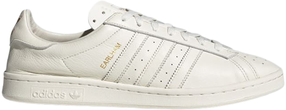 Metallic - adidas - Off White/Gold Men\'s Earlham SPZL US White/Off FX5627