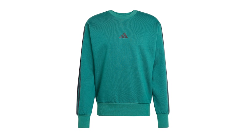 ★adidas★ESSENTIAL FLEECE 3S SWEATSHIRTS★追跡可 adidas Essentials 3-Stripes Fleece Sweatshirt - Blue | Free