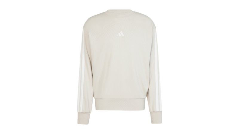 Pre-owned Adidas Originals Men's Adidas Essentials 3stripes French Terry Sweatshirt In Wonder Alumina/white
