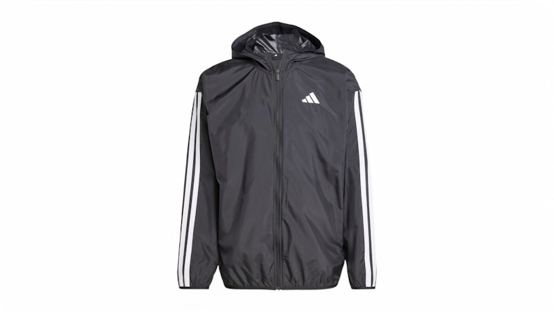 adidas Cortavientos Essentials Franjas Blanco/Negro Hombre