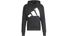 adidas Essentials Big Logo French Terry Hoodie Black/White