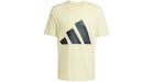 adidas Essentials Big Logo Tee Powder Yellow Black