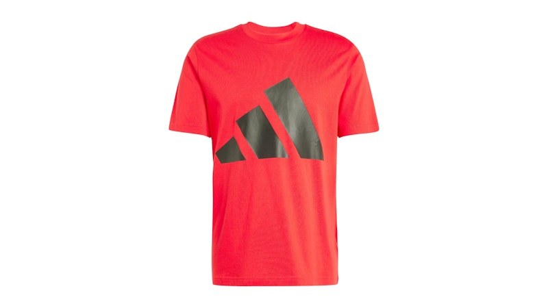 adidas Essentials Big Logo Tee Pure Ruby/Black
