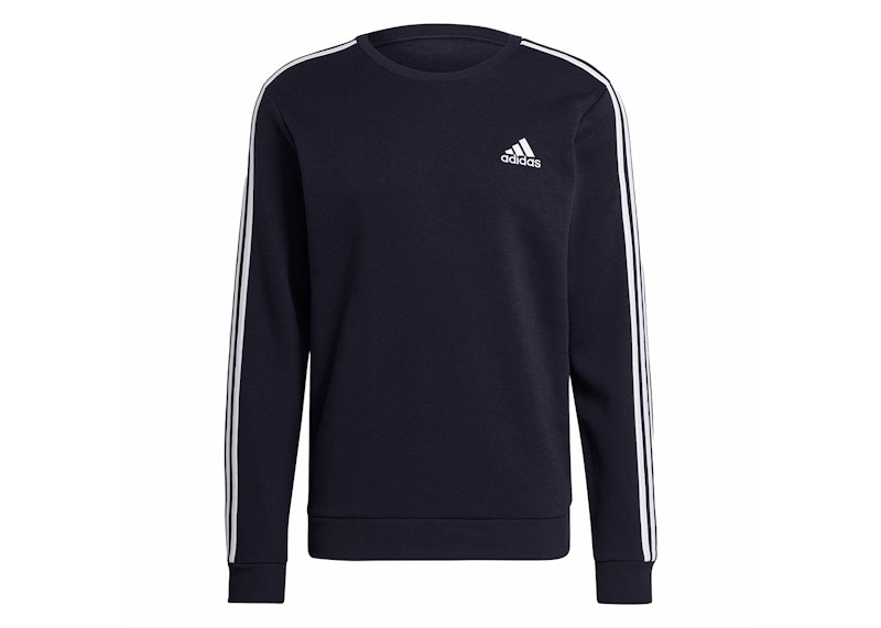 adidas Essentials Fleece 3-Stripes Sweatshirt Legend Ink/White
