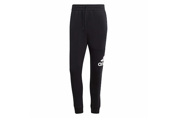 adidas Essentials Fleece Tapered Cuff Big Logo Pants Black