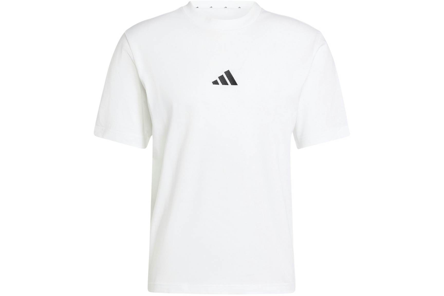 adidas Essentials Small Logo Single Jersey T-Shirt White/Black Men's ...