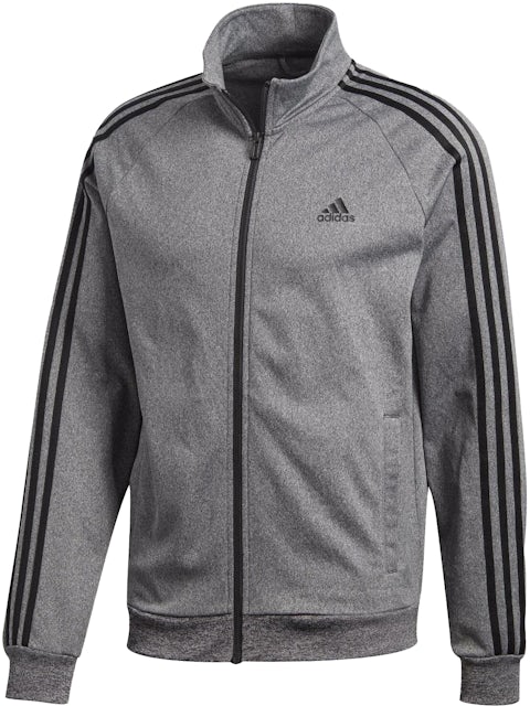 adidas Essentials Men\'s - Track US - Grey Jacket Dark Heather/Black FW22