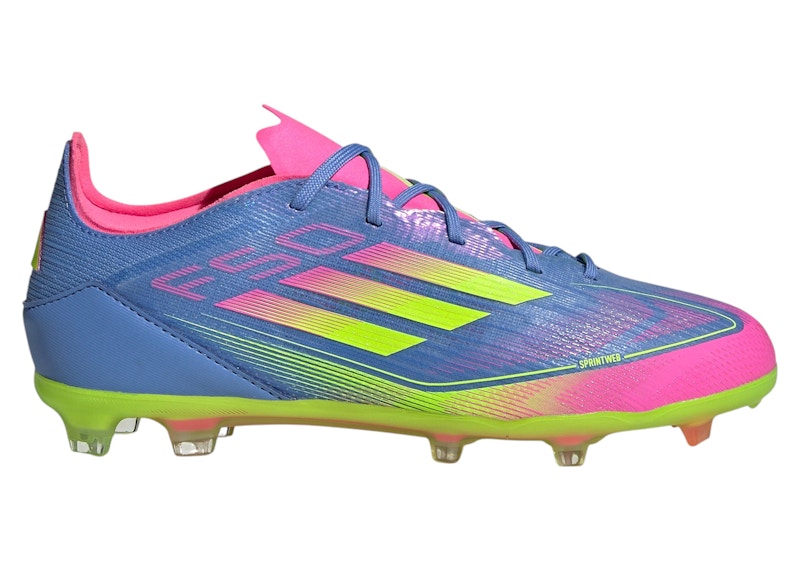 adidas F50 Elite FG Blue Fusion Lucid Lemon Lucid Pink (Kids