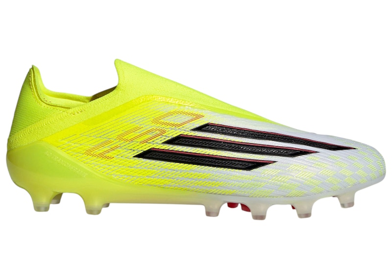 Men's Adidas F50 Elite Laceless AG Born for Goals Pack Sneakers in Team Solar Yellow 2/Core Black/Lucid Red
