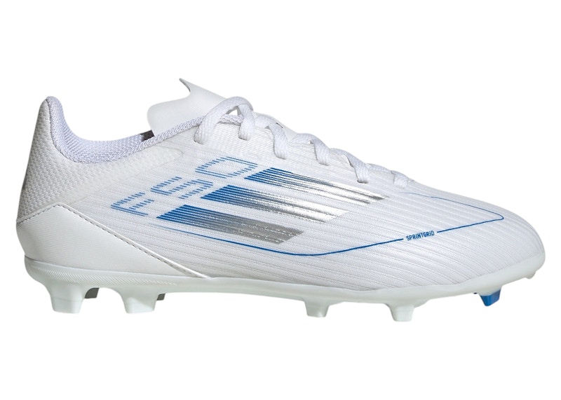 Pre-owned Adidas Originals F50 League Fg/mg (kids) Sneakers In Cloud White/silver Metallic