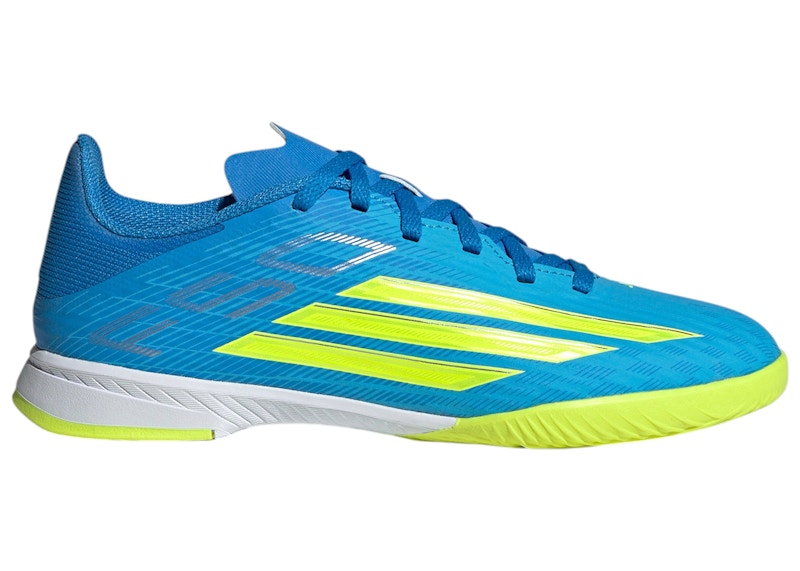 Adidas F50 League IC Ice Cold Precision Pack Sneakers in Lucid Ray Blue/Team Solar Yellow 2/Lucid Aquamarine