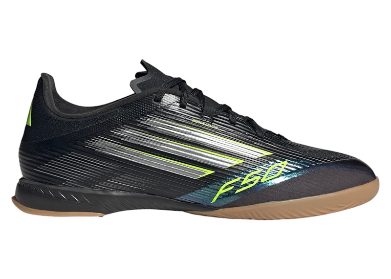 adidas F50 League Indoor Core Black Iron Metallic Lucid