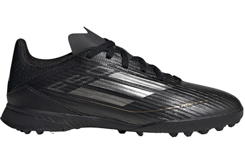 adidas F50 League Turf Core Black Iron Metallic Gold Metallic (GS) - IF1373 - US adidas F50 League Turf Core Black Iron Metallic Gold Metallic (GS) - IF1373 - US