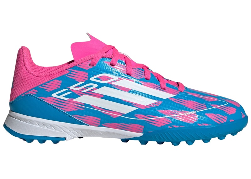 adidas F50 League Turf Solar Blue Cloud White Solar Pink (GS
