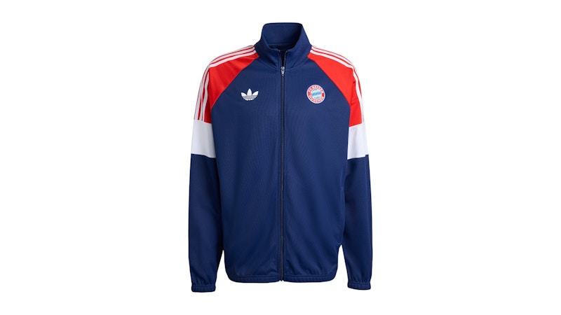 adidas FC Bayern Munich Lfstlr Track Top Dark Blue/Red/White