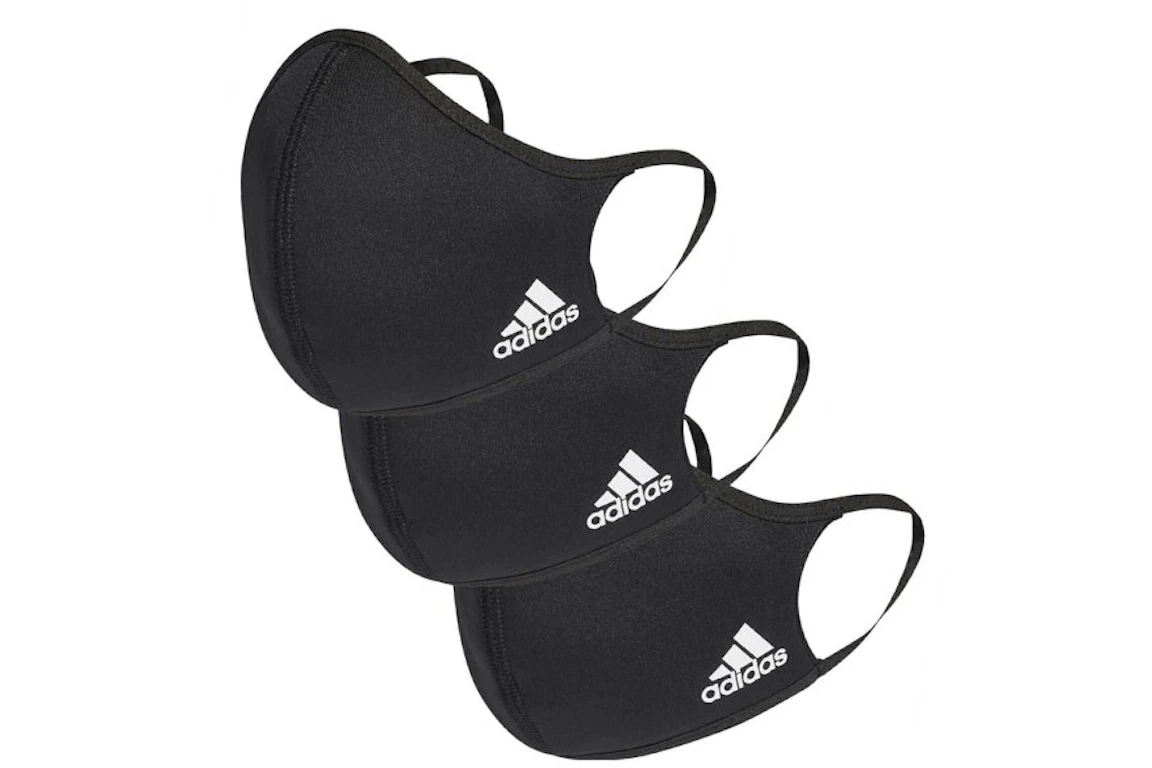 adidas Face Covers (3 Pack) Black/White