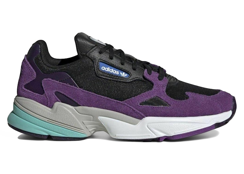 Adidas Womens WMNS Falcon 'Active Purple' Core Black/Cloud White/Active Purple Marathon Running Shoes/Sneakers CG6216 - CG6216