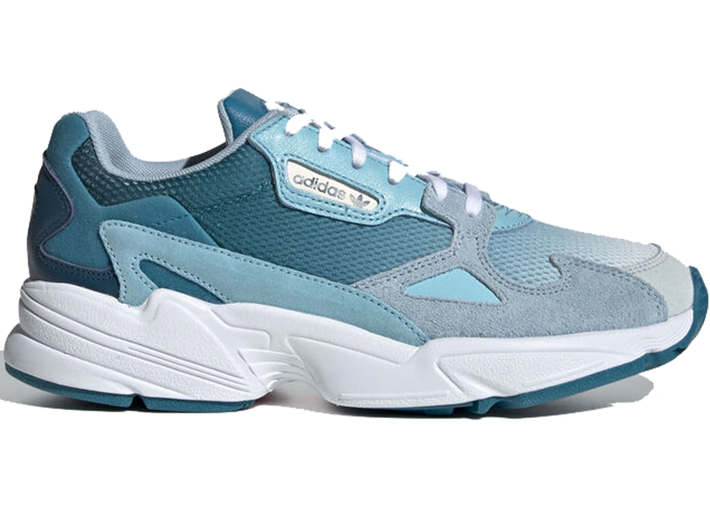 Blue adidas falcon deals shoes