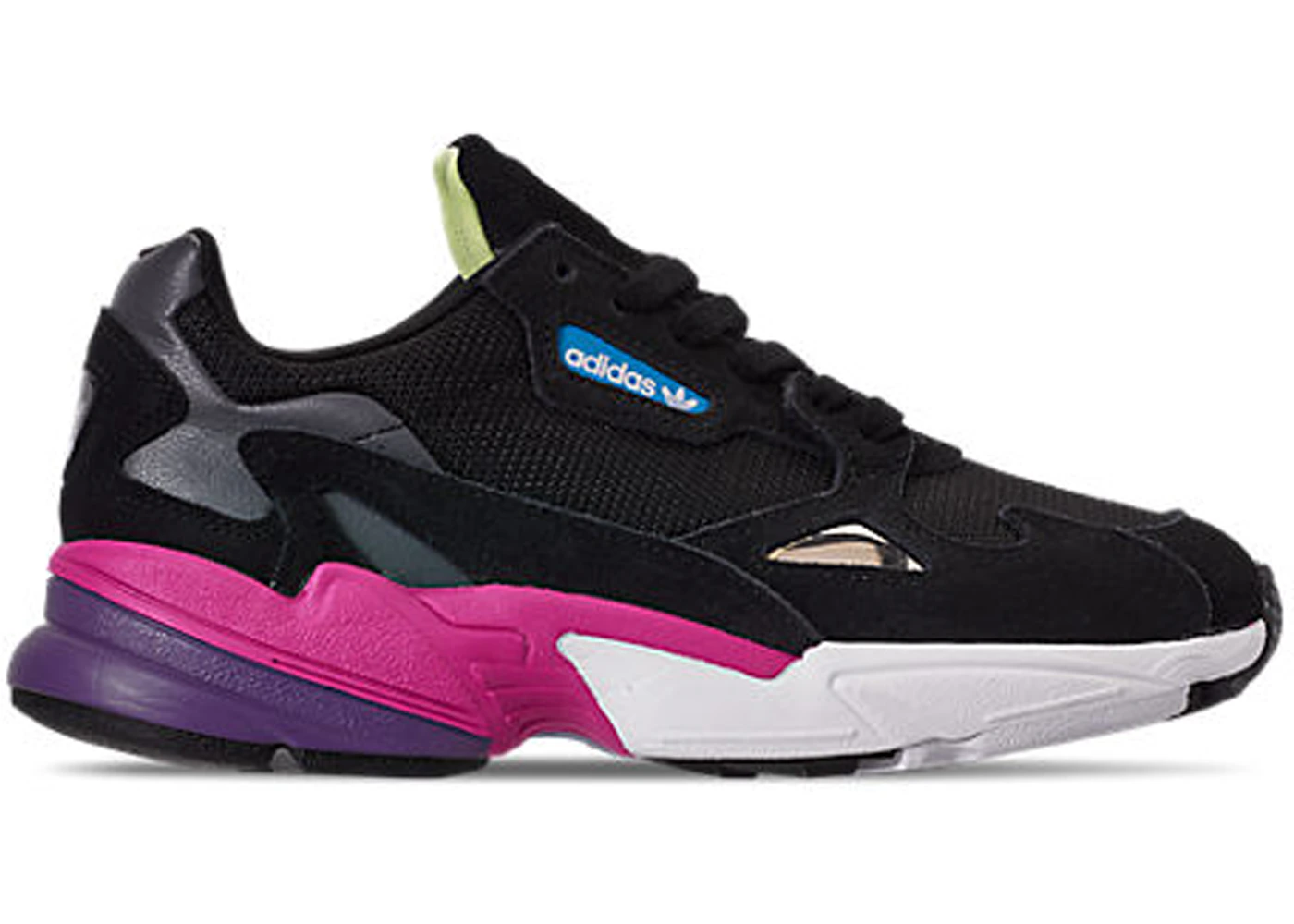 adidas Falcon Core Black Shock Pink Women s