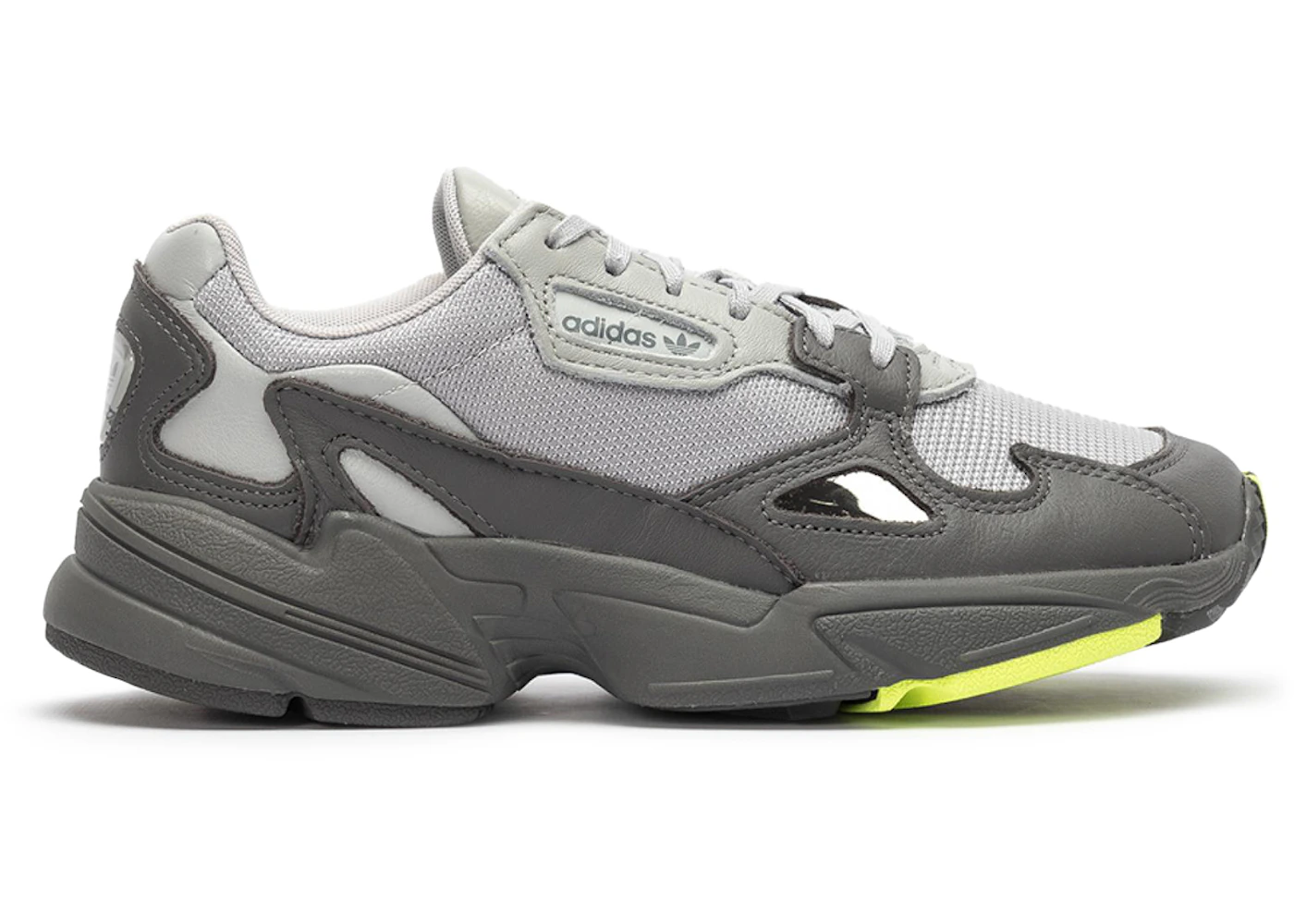 adidas Falcon Grey Four Grey Two Hi-Res Yellow (Women's