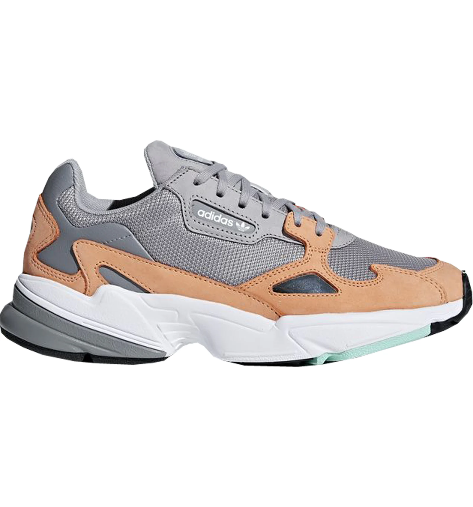 Adidas falcon top white orange