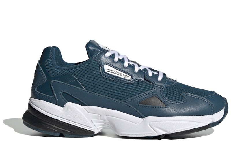 Adidas falcon hot sale black blue