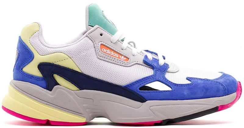 adidas falcon women's white blue