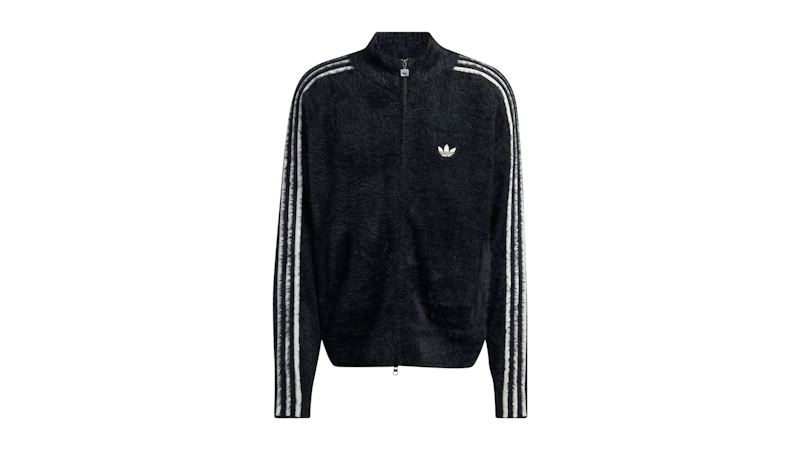 adidas FAUX MOHAIR CLASSIC TRACK TOP値下げ中 adidas Faux Mohair Classic Tracktop Black Off White Men's - FW25 - US