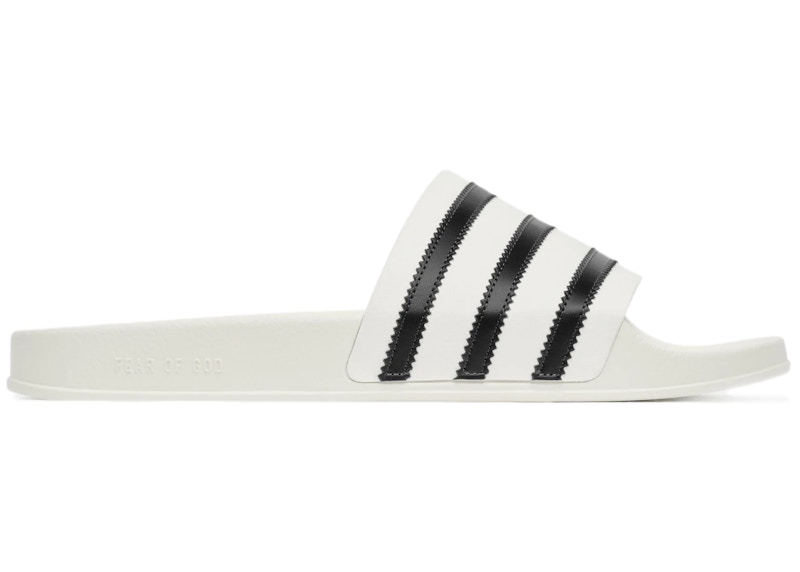 White store adidas sliders