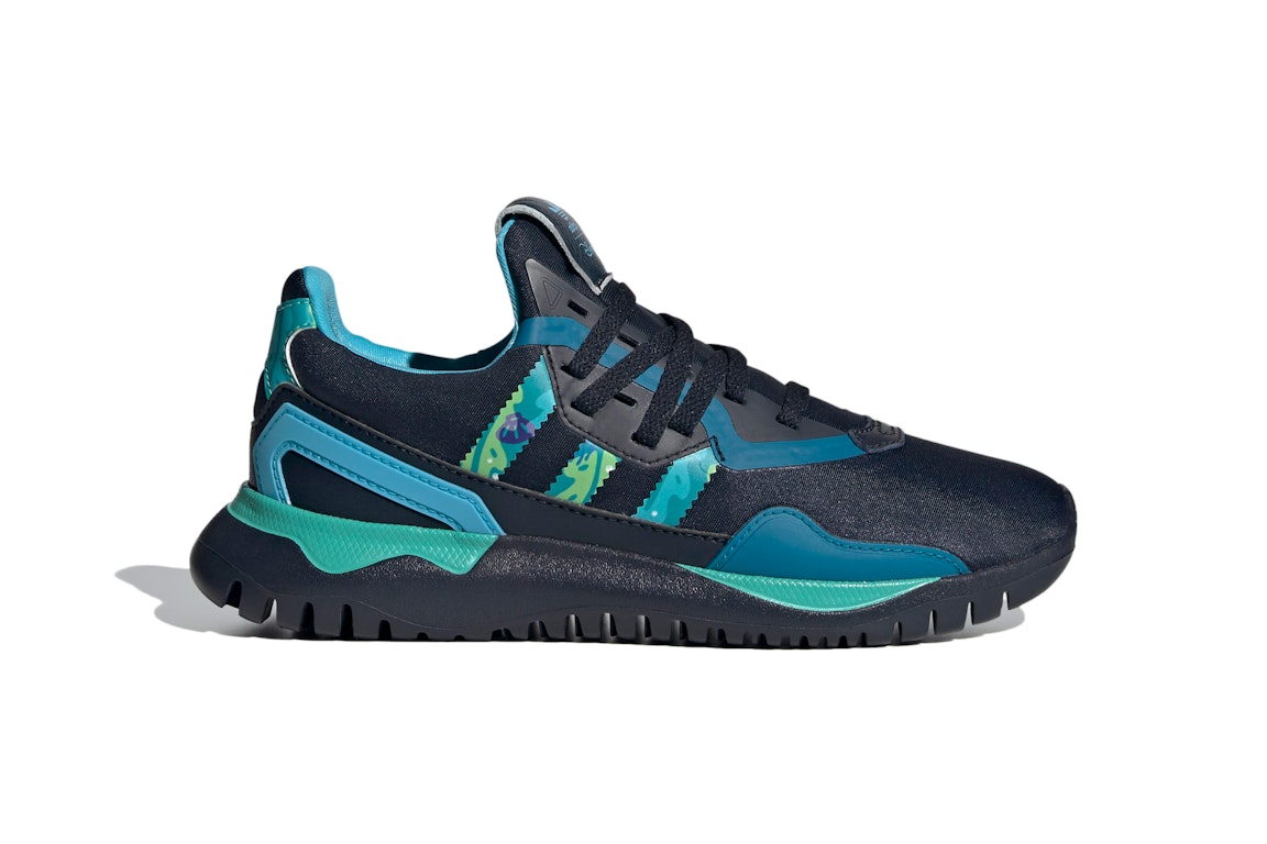 Pre-owned Adidas Originals Adidas Flex Disney The Little Mermaid Night Navy (gs) In Night Navy/active Teal/bright Cyan