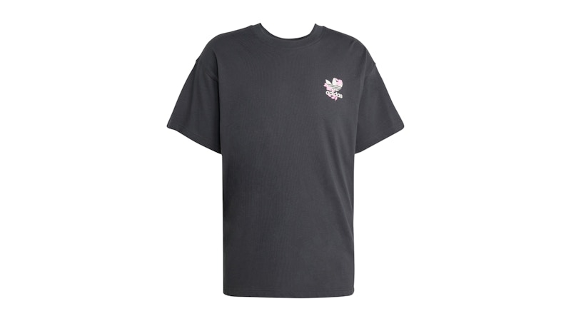 adidas Florals Logo Oversized T-Shirt Carbon メンズ - SS25 - JP