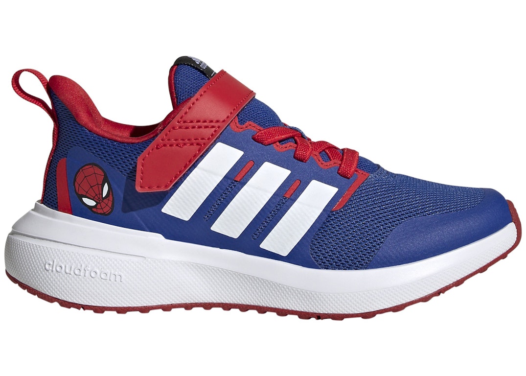 Pre-owned Adidas Originals Adidas Fortarun 2.0 Marvel Spider-man (kids) In Royal Blue/cloud White/better Scarlet