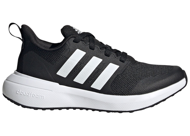 Pre-owned Adidas Originals Fortarun 2.0 Cloudfoam Sneakers In Core Black/cloud White