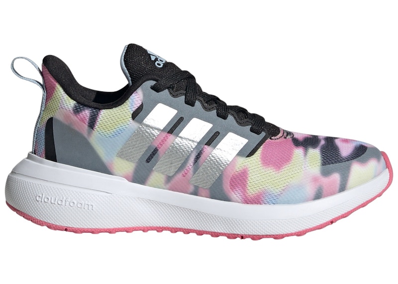 ADIDAS ORIGINALS ADIDAS FORTARUN 2.0 CLOUDFOAM CORE BLACK SILVER METALLIC PINK FUSION (GS)