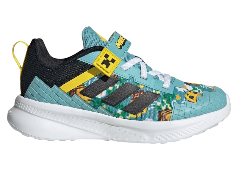 ADIDAS ORIGINALS Pre-owned Fortarun 4.0 Minecraft Sneakers In Mint Ton/core Black/yellow