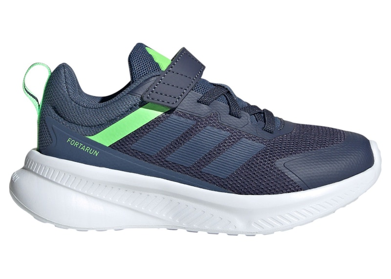 Pre-owned Adidas Originals Fortarun 4.0 Sneakers In Shadow Navy Blue/preloved Ink/lime Burst