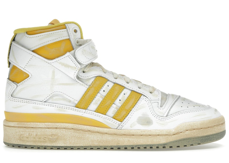 adidas Forum 84 Hi AEC White Hazy Yellow Men's - GZ6468 - US