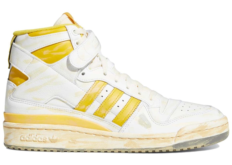 adidas Forum 84 Hi AEC White Hazy Yellow Men's - GZ6468 - GB