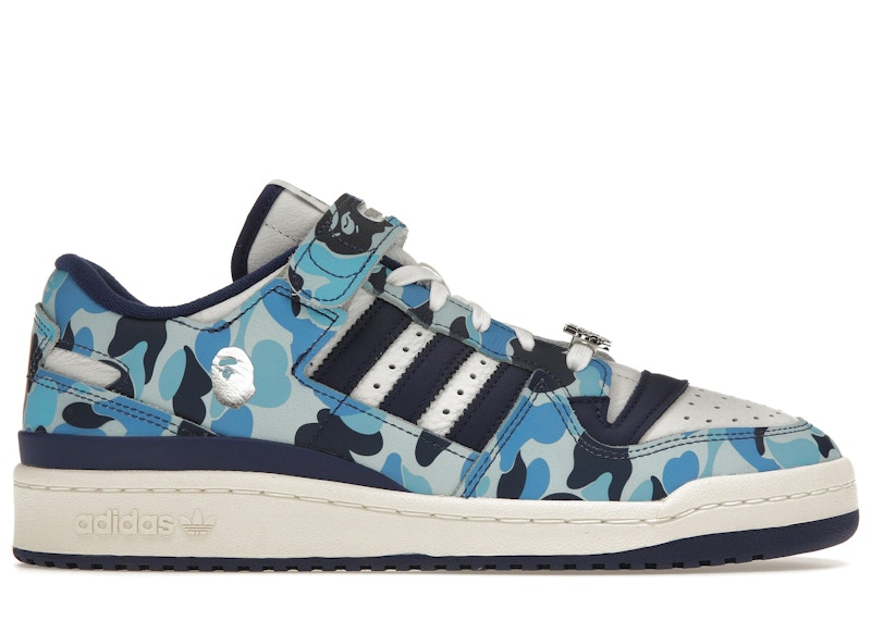 adidas Forum 84 Low Bape 30th Anniversary Blue Camo メンズ