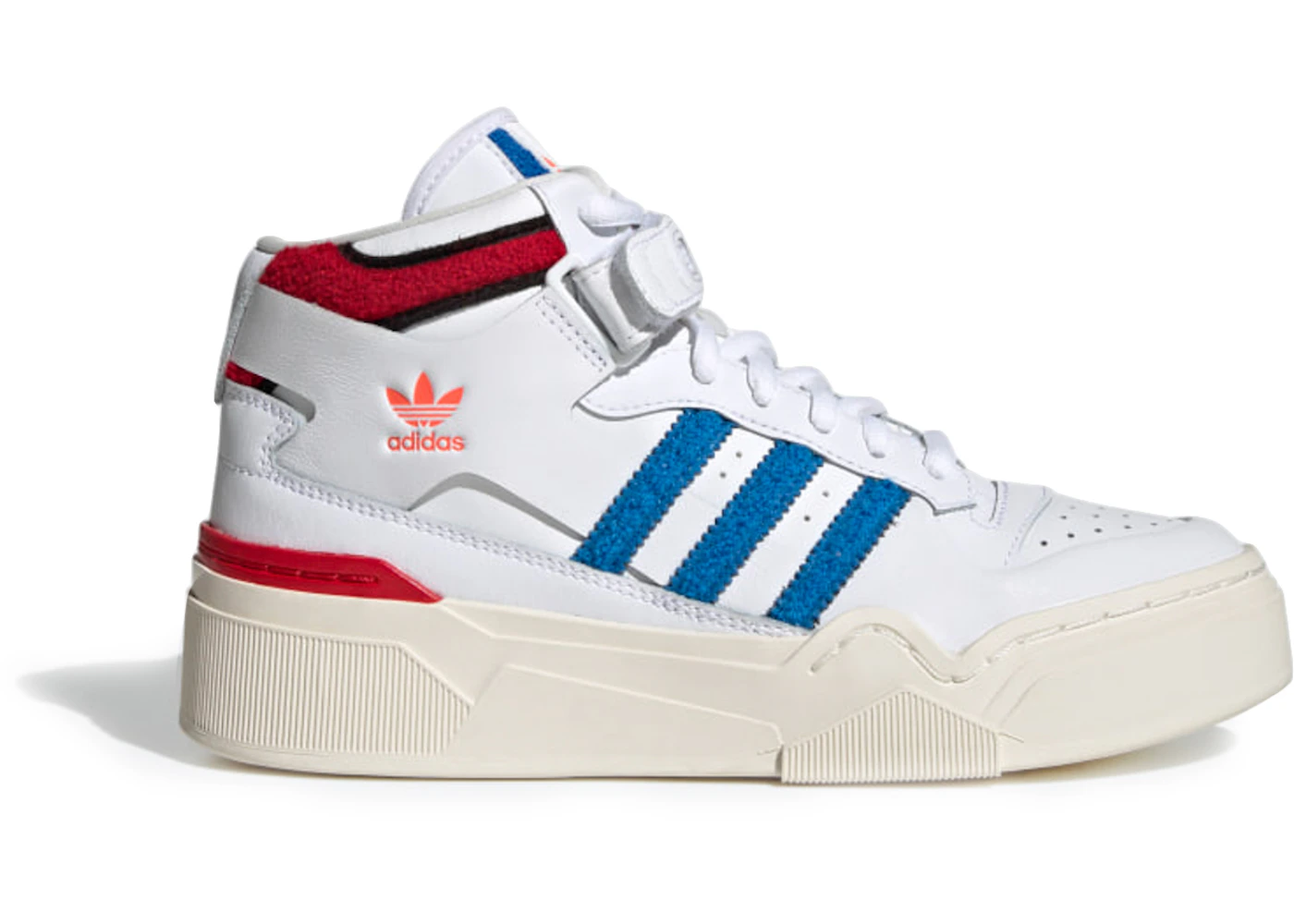 adidas Forum Bonega 2B Mid Cloud White Bright Royal Better Scarlet (Women's) - HQ9883 - US adidas Forum Bonega 2B Mid Cloud White Bright Royal Better Scarlet (Women's) - HQ9883 - US