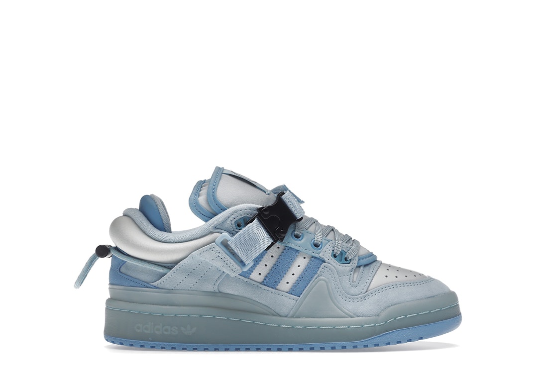 Pre-owned Adidas Originals Adidas Forum Buckle Low Bad Bunny Blue Tint (gs) In Blue Tint/light Blue/clear Blue