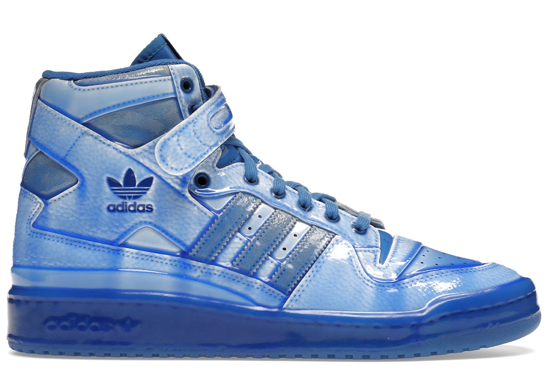 Pre-owned Adidas Originals Adidas Forum Hi Jeremy Scott Dipped Blue In Blue/dipped Blue