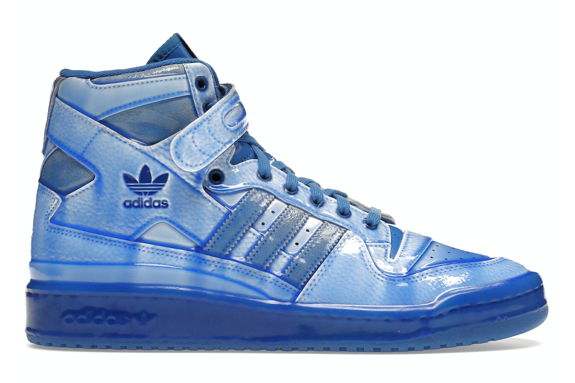 Pre-owned Adidas Originals Adidas Forum Hi Jeremy Scott Dipped Blue In Blue/dipped Blue