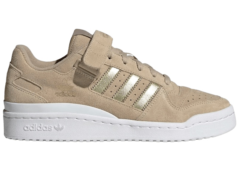 beige adidas forum