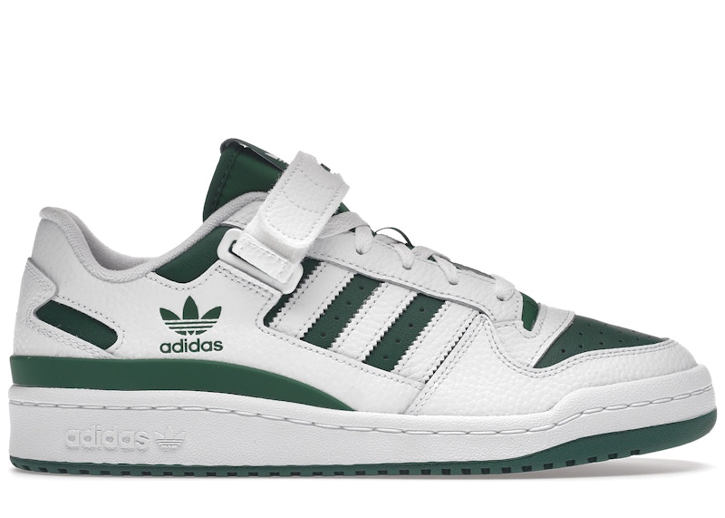 Adidas forum best sale low white green