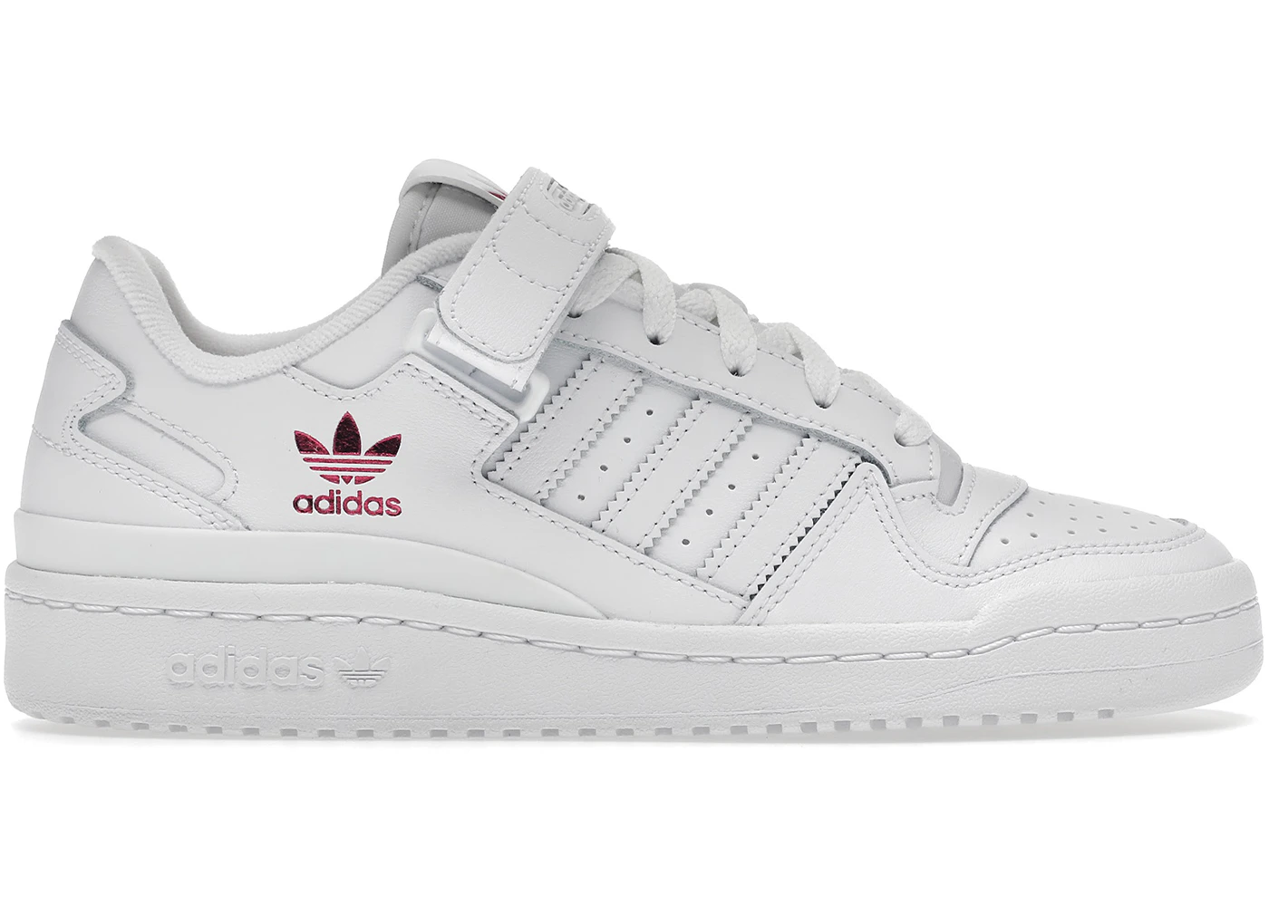 adidas Forum Low Cloud White Shock Pink (Women's) - G58001 - US