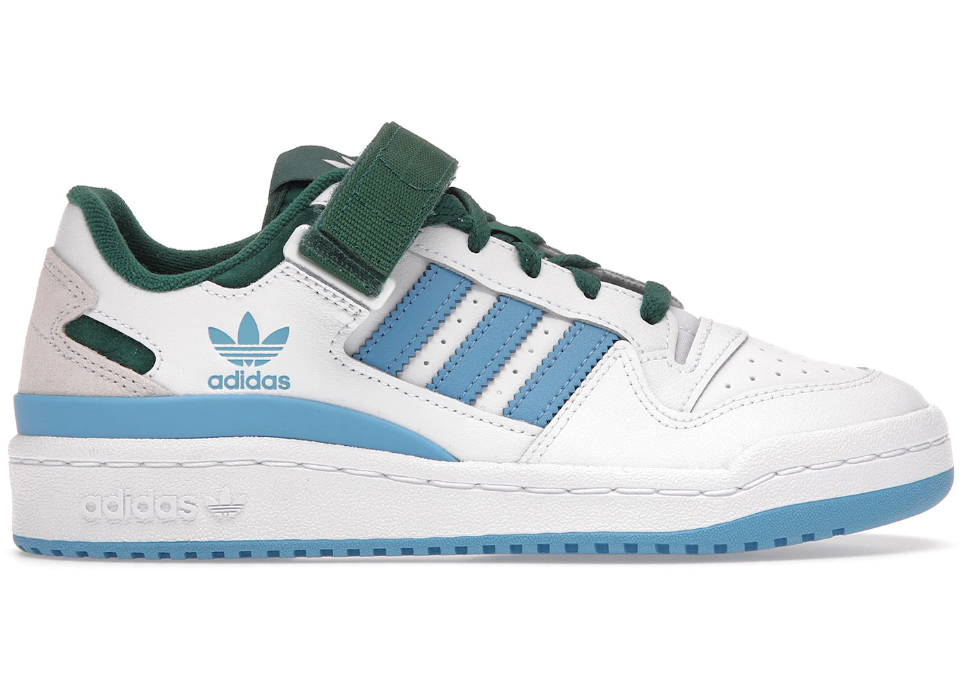 adidas Forum Low White Blue Green Men's - FY6816 - US