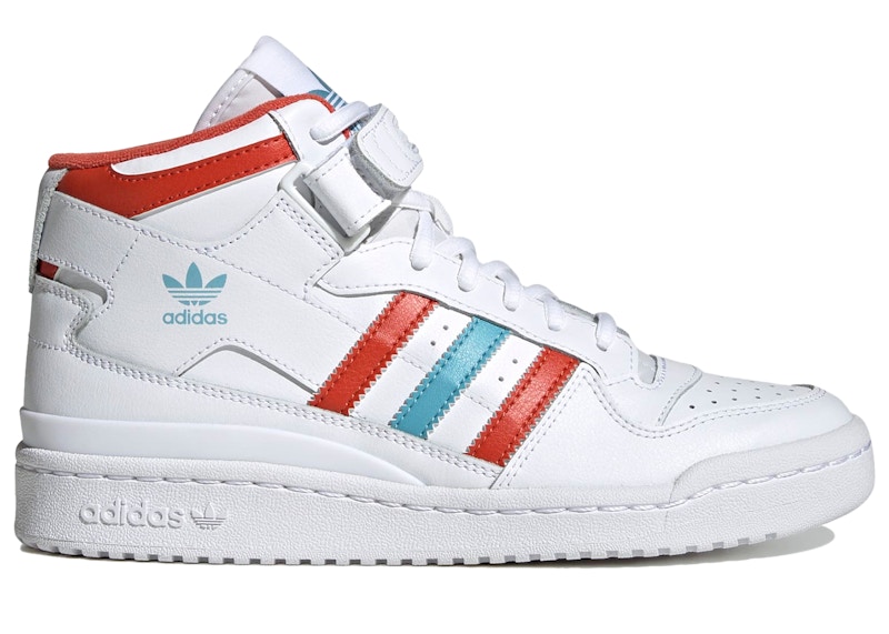 adidas Forum Mid White Preloved Red Blue Women s HQ1952 US