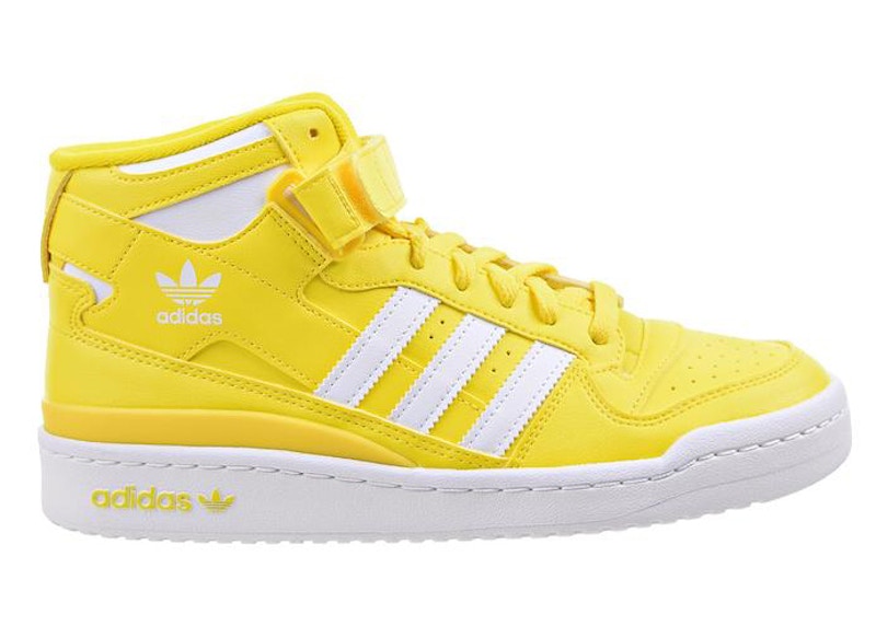 forum mid shoes yellow