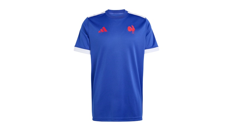 adidas France Rugby Home Supporter Replica Jersey Semi Lucid Blue